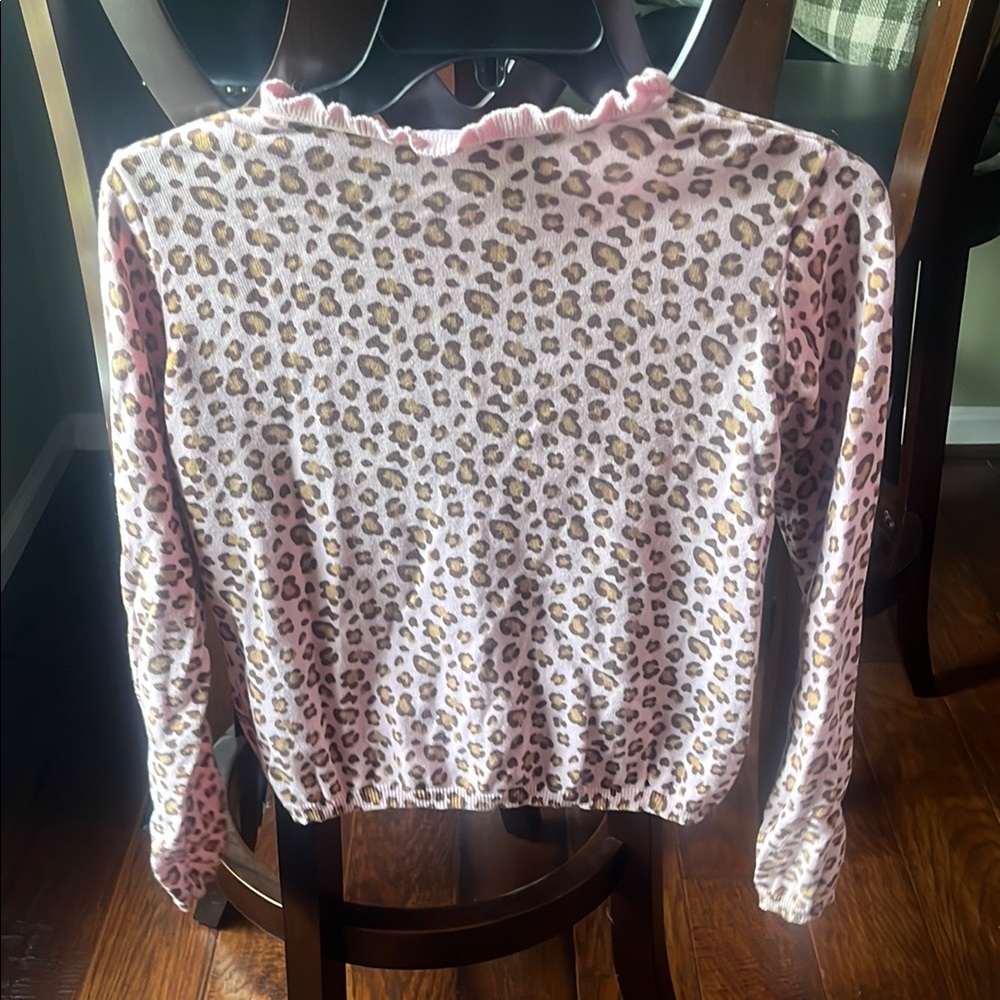 Girl’s Gymboree Matching Pink and Brown Leopard Print 2-Piece. - Picture 3 of 9